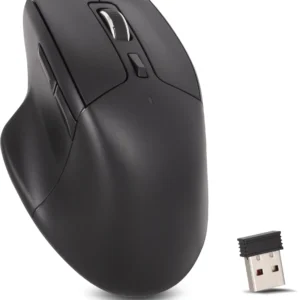 Bežični tihi miš Yenkee YMS 2035 1600 dpi/tihi prekidači/ergonomski dizajn/Crni