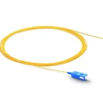 Fiber optic SC pigtail singlemode 9/125 SC/APC-SM-9/125-1,5M-EX