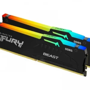 Memorija DDR5 64GB (2x32GB) 5600MHz Kingston Fury Beast RGB KF556C36BBEAK2-64