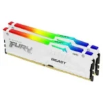 Memorija DDR5 32GB (2X16) 5200MHz Kingston Fury Beast White RGB XMP KF552C40BWAK2-32